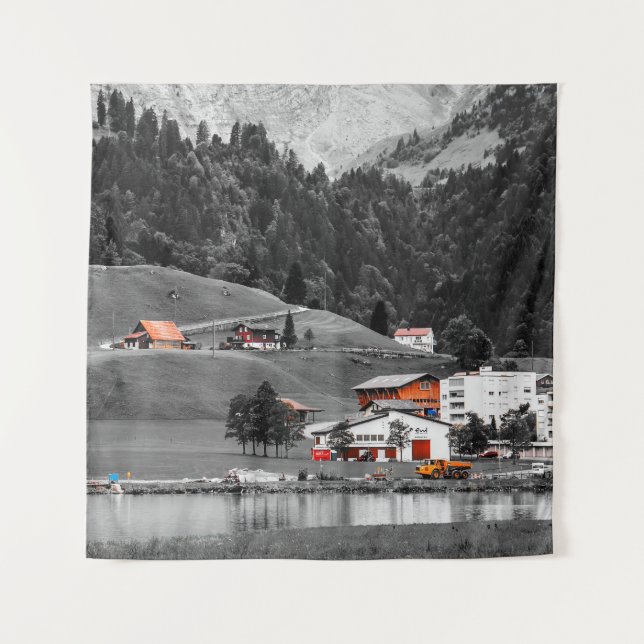 Tenture Paysage rural (Devant)