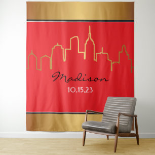 Tenture PAYSAGE URBAIN DE NEW YORK BROADWAY Toile de fond