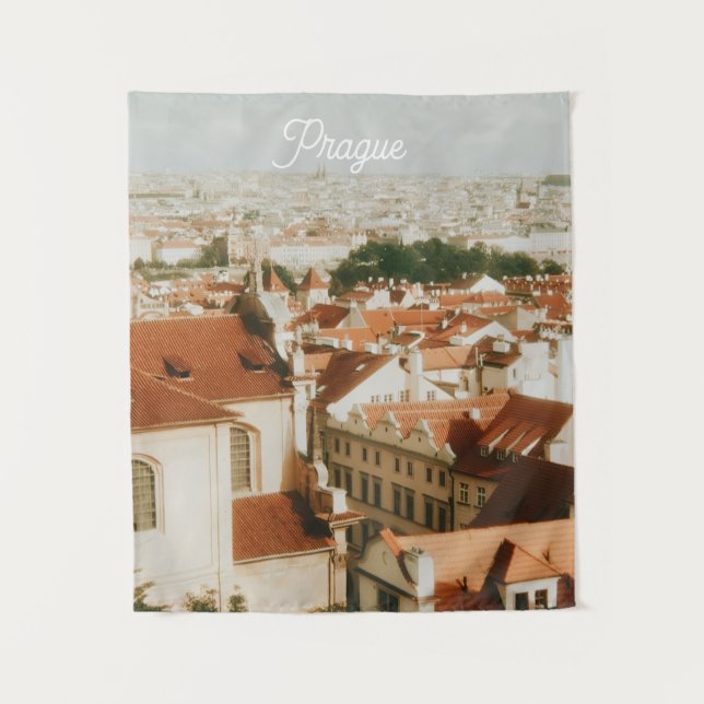 Tenture Paysage urbain de Prague Souvenir (Devant)