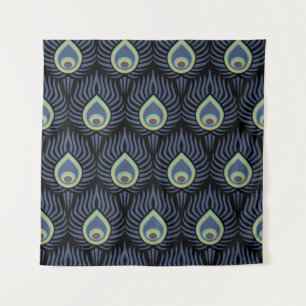 Tenture Peacock Feather : Motif élégant.