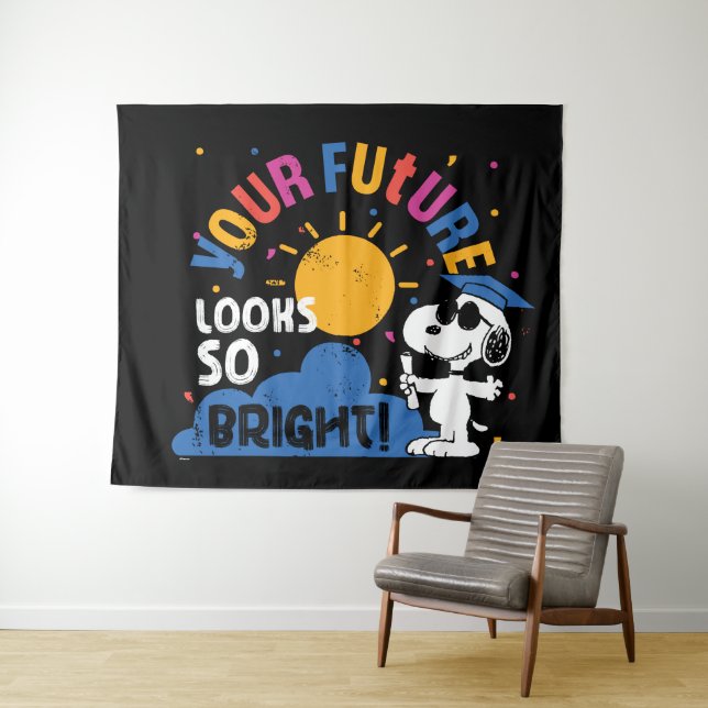 Tenture Peanuts Snoopy Votre avenir est si brillant (En situation (horizontale))