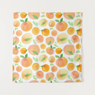 Tenture Pêche à l'aquarelle peinte à la main : sans soudur