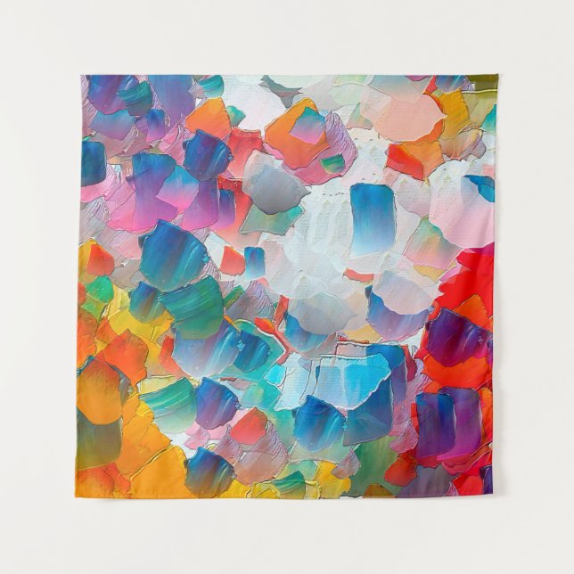 Tenture Peinture à l'huile abstraite. Cadre de conception  (Devant)