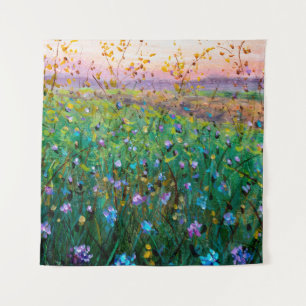 Tenture  peinture à l'huile de fleurs, belles fleurs de ch