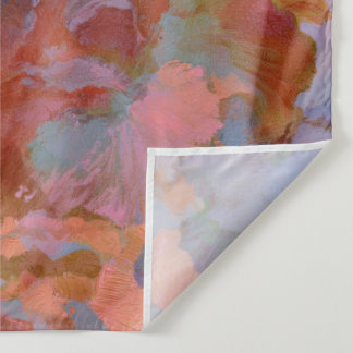 Tenture Peinture à l'huile impressionniste florale rose et