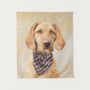 Tenture Peinture à poils durs Vizsla - Jolie Art Original