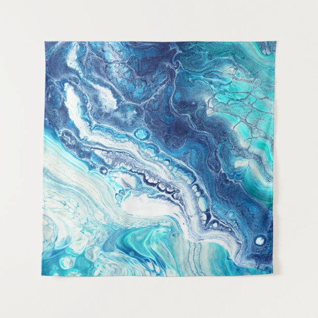 Tenture Peinture acrylique, tons abstraits (Devant)