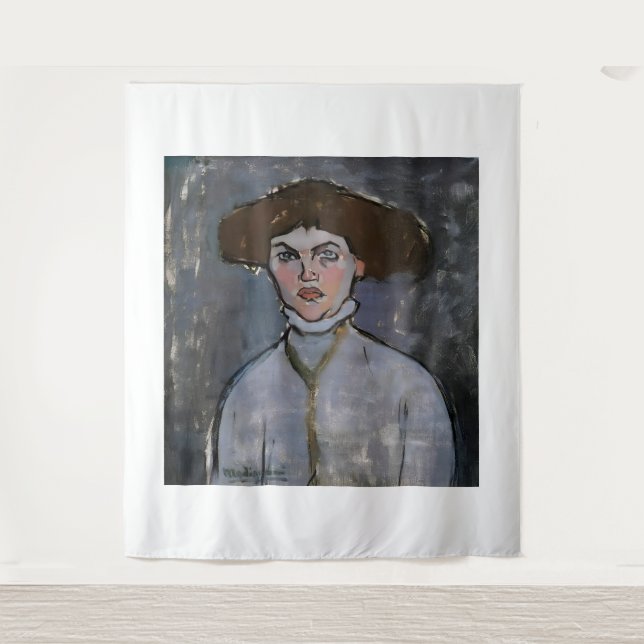 Tenture peinture artistique d'Amedeo Modigliani (Devant)