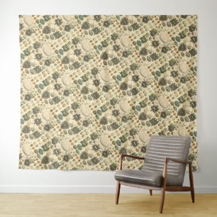 Tenture Peinture artistique de nid d'oeuf d'oiseau vintage