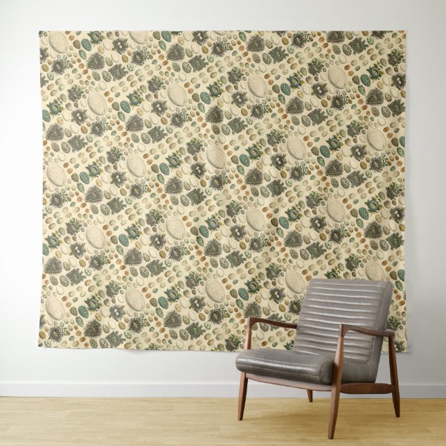 Tenture Peinture artistique de nid d'oeuf d'oiseau vintage (En situation (horizontale))
