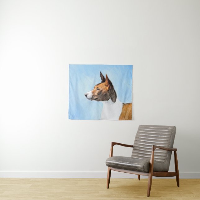 Tenture Peinture Basenji - Belle Art Original (En situation (horizontale))