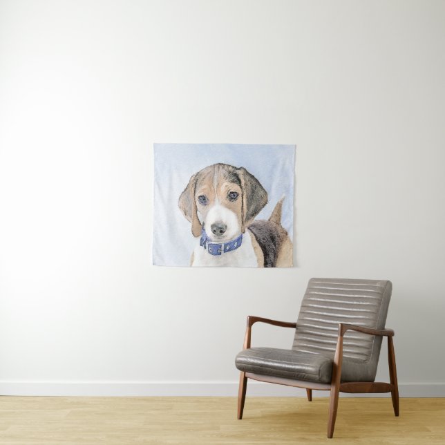 Tenture Peinture beagle - Cute Original Chien Art (En situation (horizontale))