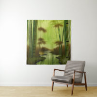 Peinture chinoise traditionnelle de la forêt de ba