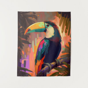 Tenture Peinture d'animaux du Toucan Faune à l'extérieur