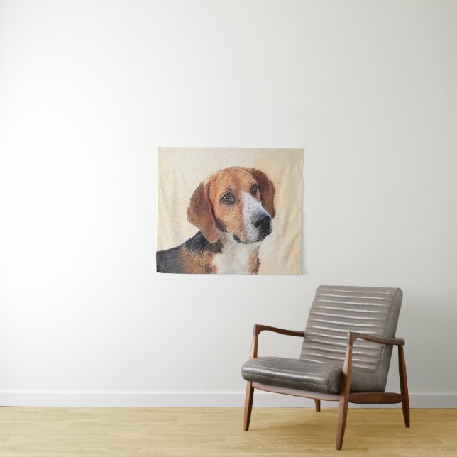Tenture Peinture de Harrier - Joli Art Original de Chien (En situation (horizontale))