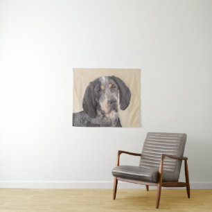 Tenture Peinture de linge bluetick - mignon chien original