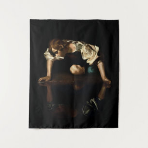 Tenture Peinture de Narcisse inspirée par Caravage