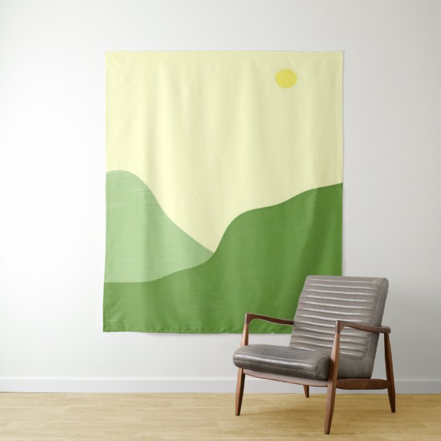 Tenture peinture de paysage (En situation)