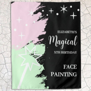 Tenture Peinture de visage magique pour anniversaire