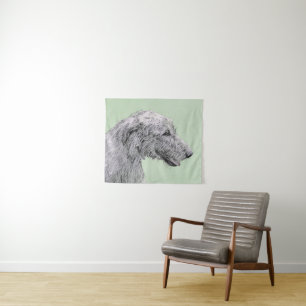 Tenture Peinture de Wolfhound irlandais - Joli art origina