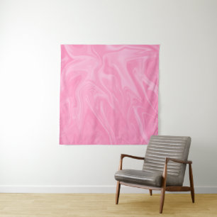 Tenture Peinture des vagues roses Meilleur art abstrait