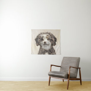 Tenture Peinture espagnole de chien d'eau - jolie art orig