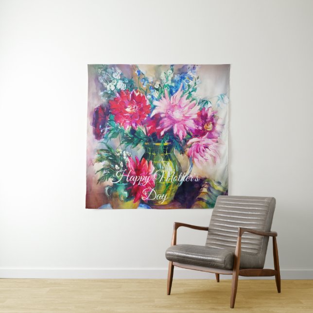 Tenture Peinture florale (En situation)