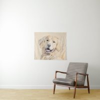 Peinture Golden Retriever - Joli art original chie