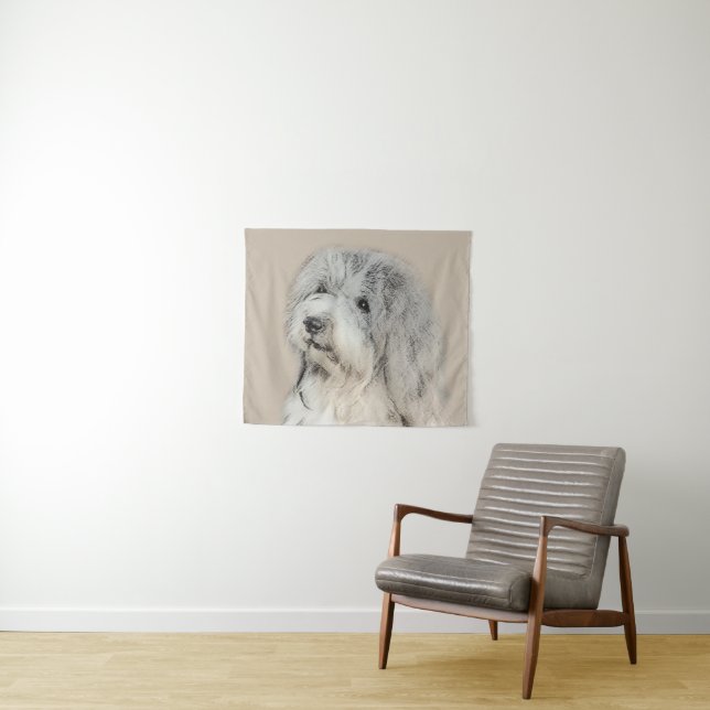 Tenture Peinture Havanaise (Gold Sable) - Art Chien origin (En situation (horizontale))