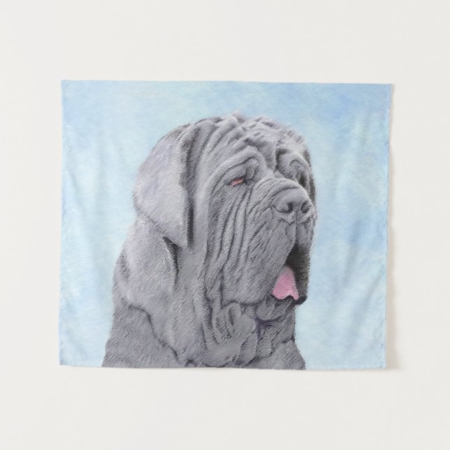 Tenture Peinture Mastiff Neopolitan - Art Chien original (Devant (Horizontal))