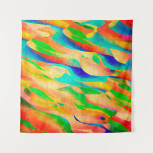 Tenture peinture multicolore art fond d'écran abstrait