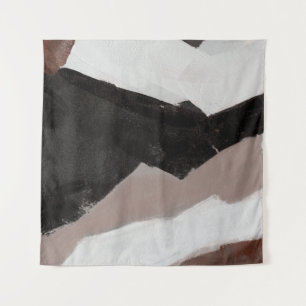 Tenture Peinture multimédia mixte, design abstrait minimal