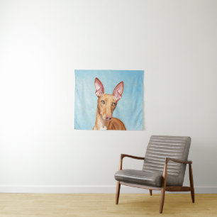 Tenture Peinture Pharaon Hound - Cute Original Chien Art