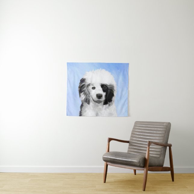 Tenture Peinture Portugaise de Chien d'Eau - Art original  (En situation (horizontale))