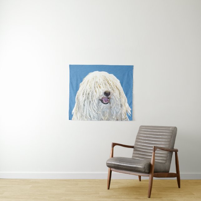 Tenture Peinture Puli - Cute Original Chien Art (En situation (horizontale))