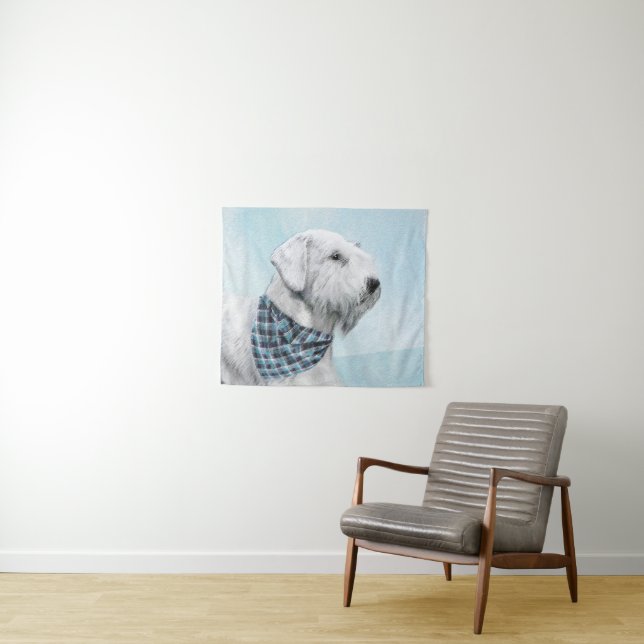 Tenture Peinture Sealyham Terrier - Cute Original Chien Ar (En situation (horizontale))