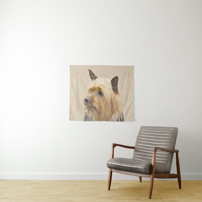 Tenture Peinture Silky Terrier - Cute Original Chien Art (En situation (horizontale))