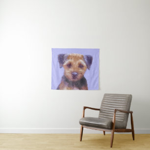 Tenture Peinture sur la frontière de Terrier - jolie art o