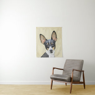 Tenture Peinture Toy Fox Terrier - Art Original de Chien M
