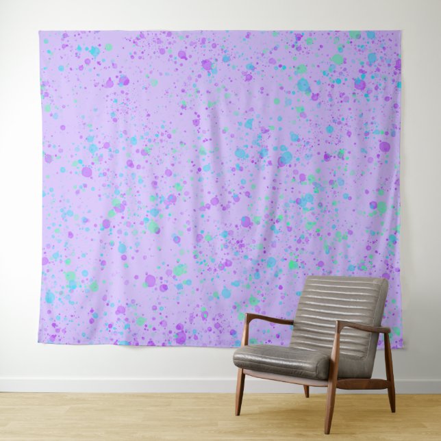 Tenture Peinture violette (En situation (horizontale))