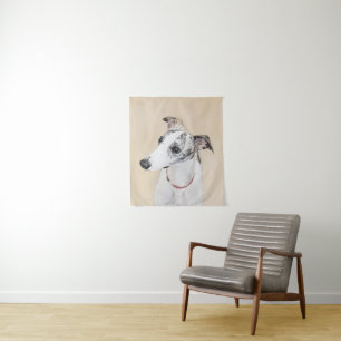 Tenture Peinture Whippet - Jolie art original chien