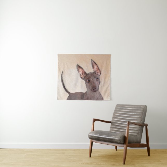 Tenture Peinture Xoloitzcuintli - Cute Original Chien Art (En situation (horizontale))