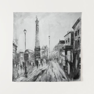 Tenture Peintures artistiques en noir et blanc.