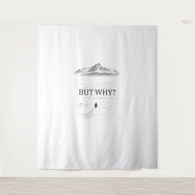 Tenture Penguin But Why Mountains  (Devant)