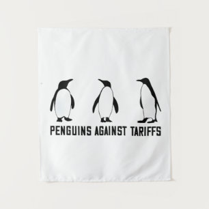Tenture Penguins contre les tarifs douaniers Anti Trump Ta
