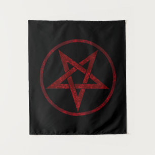 Tenture Pentagram Red Devil
