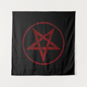 Tenture Pentagram Red Devil