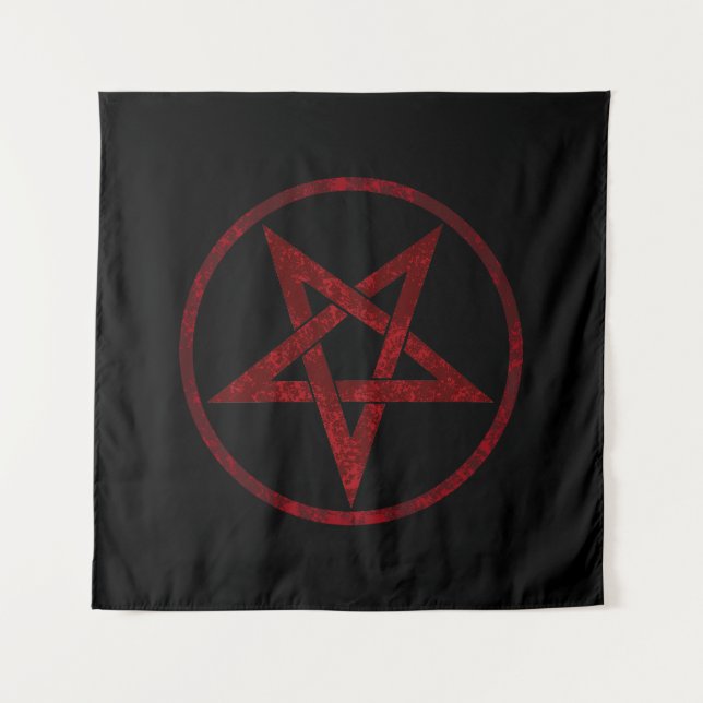 Tenture Pentagram Red Devil (Devant)