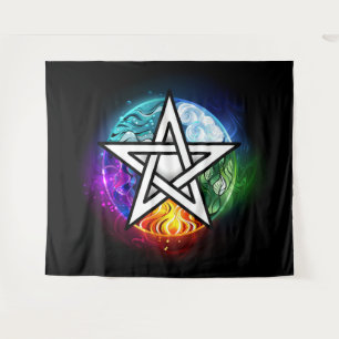 Tenture pentagramme du Wiccan