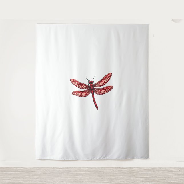 Tenture Peppermint dragonfly (Devant)